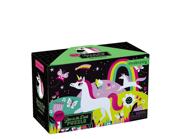 Glow in Dark Puzzle/Unicorns 100 pc