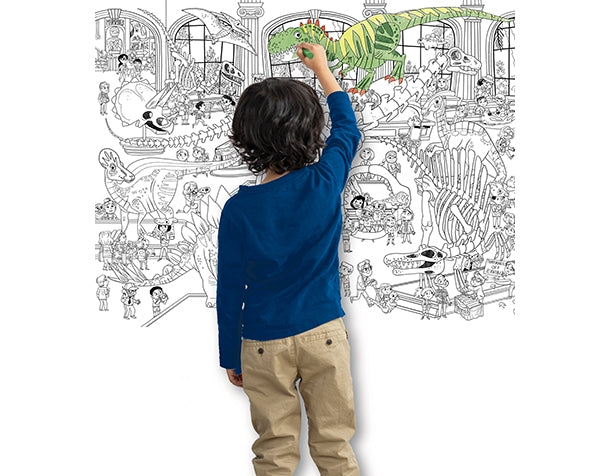 Póster gigante para colorear Dinosaurios - Crocodile Creek