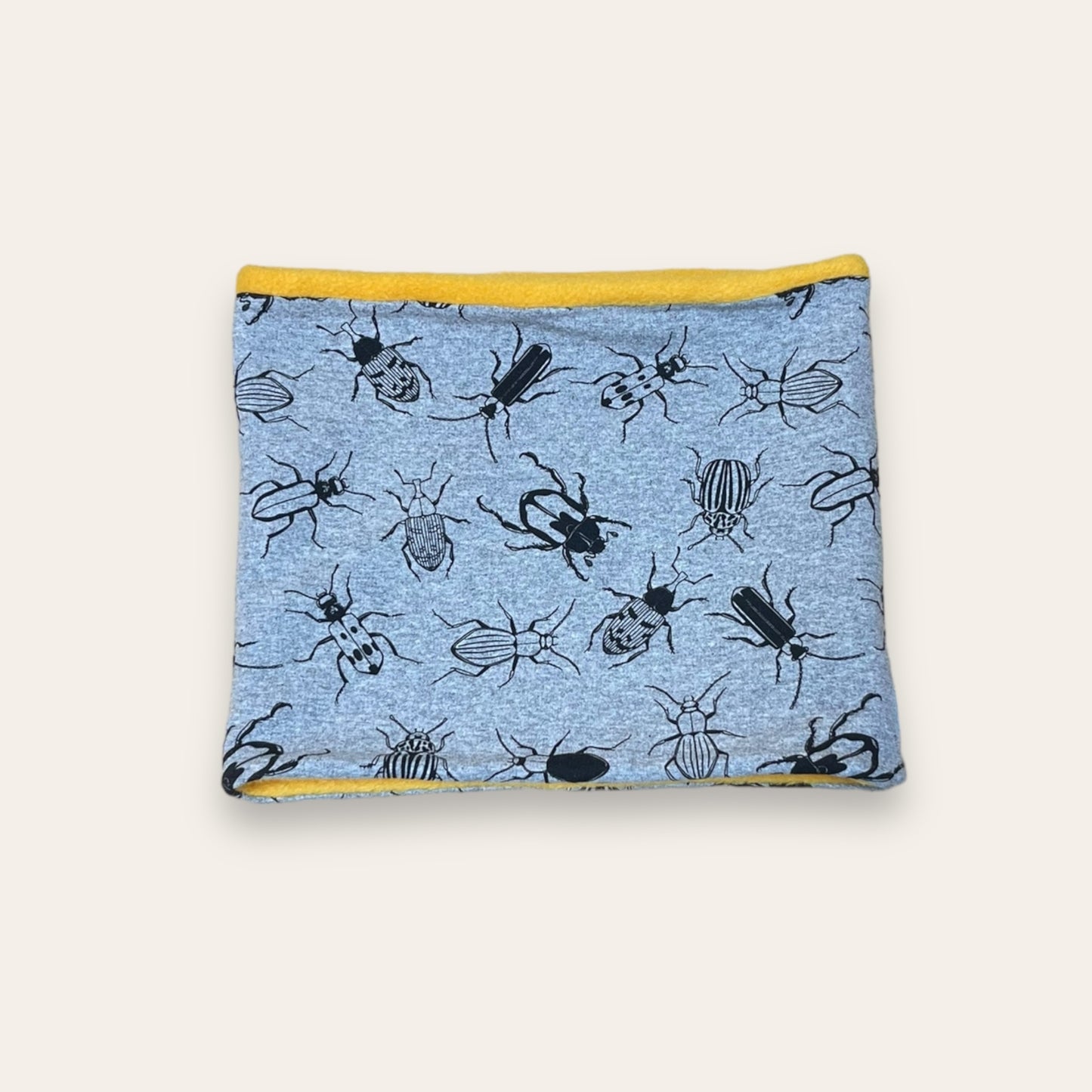 Cuello Polar Bichos con amarillo | Braga de Cuello Niño | Kurmi Kids