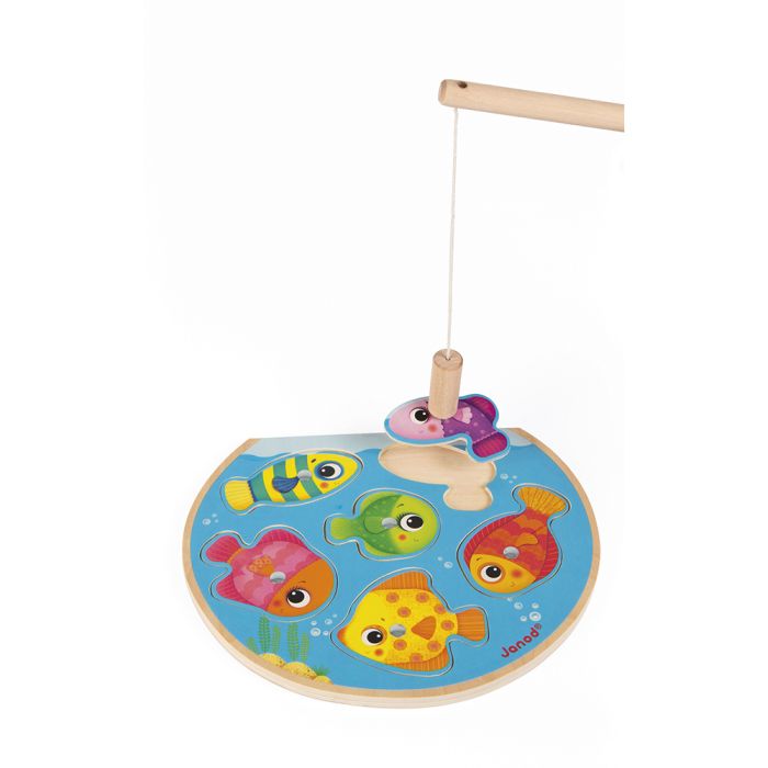 Puzzle magnético y juego de pesca - Janod