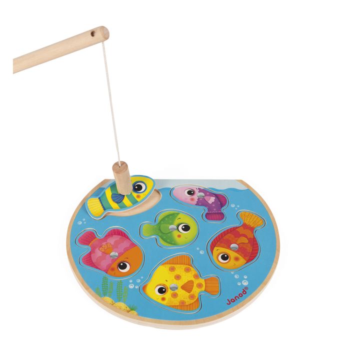 Puzzle magnético y juego de pesca - Janod