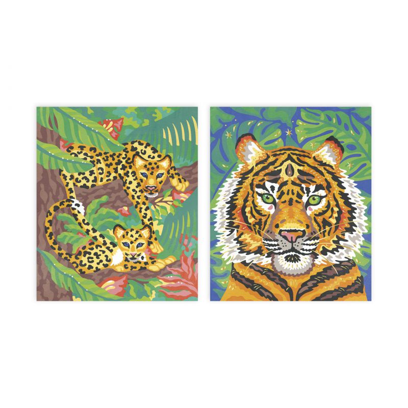 Pintura por números con acuarela, Felinos - Janod