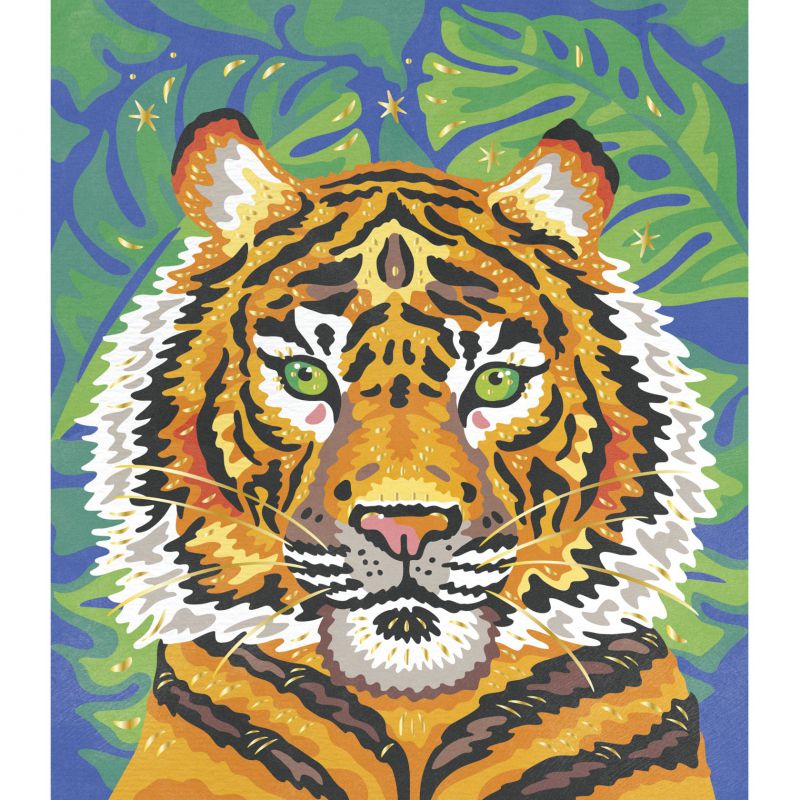 Pintura por números con acuarela, Felinos - Janod