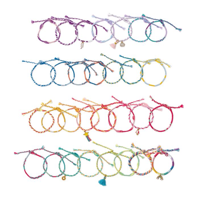 30 pulseras enrolladas, Arcoíris - Janod
