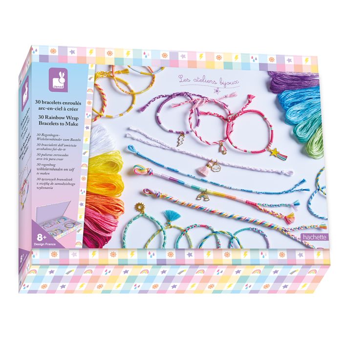 30 pulseras enrolladas, Arcoíris - Janod