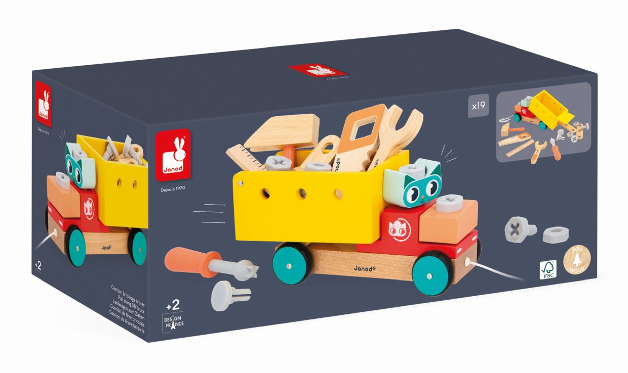Brico´Kids, camión de tirar bricolaje - Janod