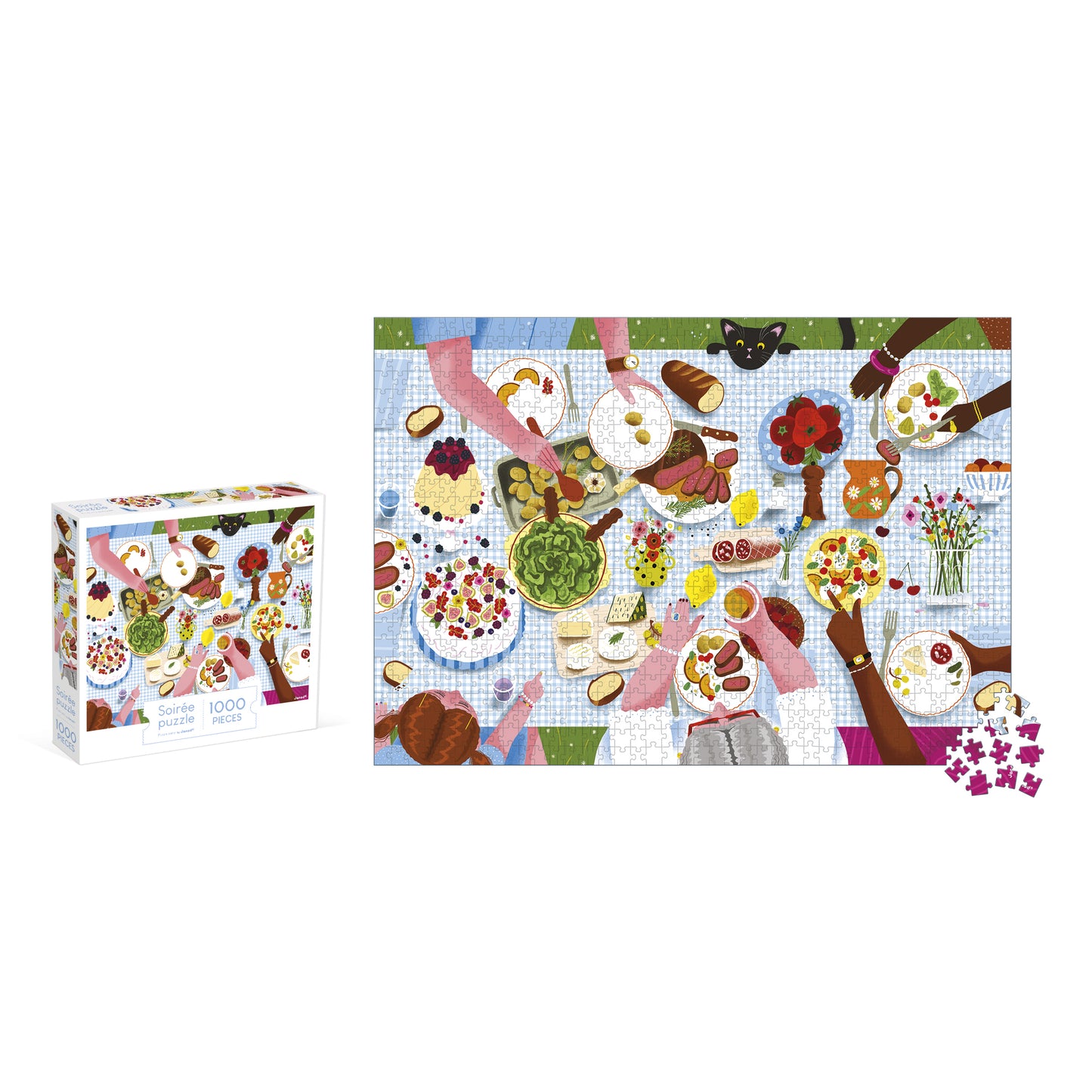 Puzzle Comida familiar 1000 piezas - Janod