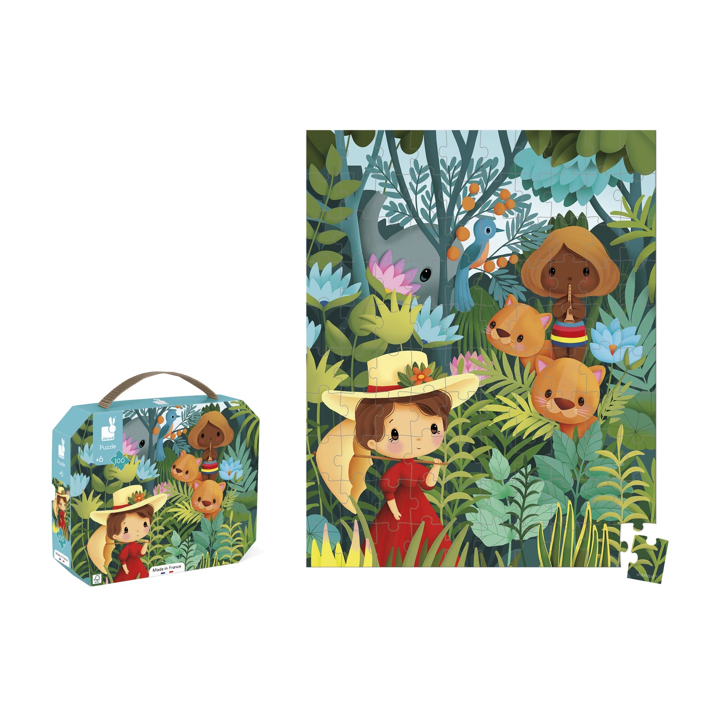 Puzzle inspirado en Rousseau 100 piezas - Janod