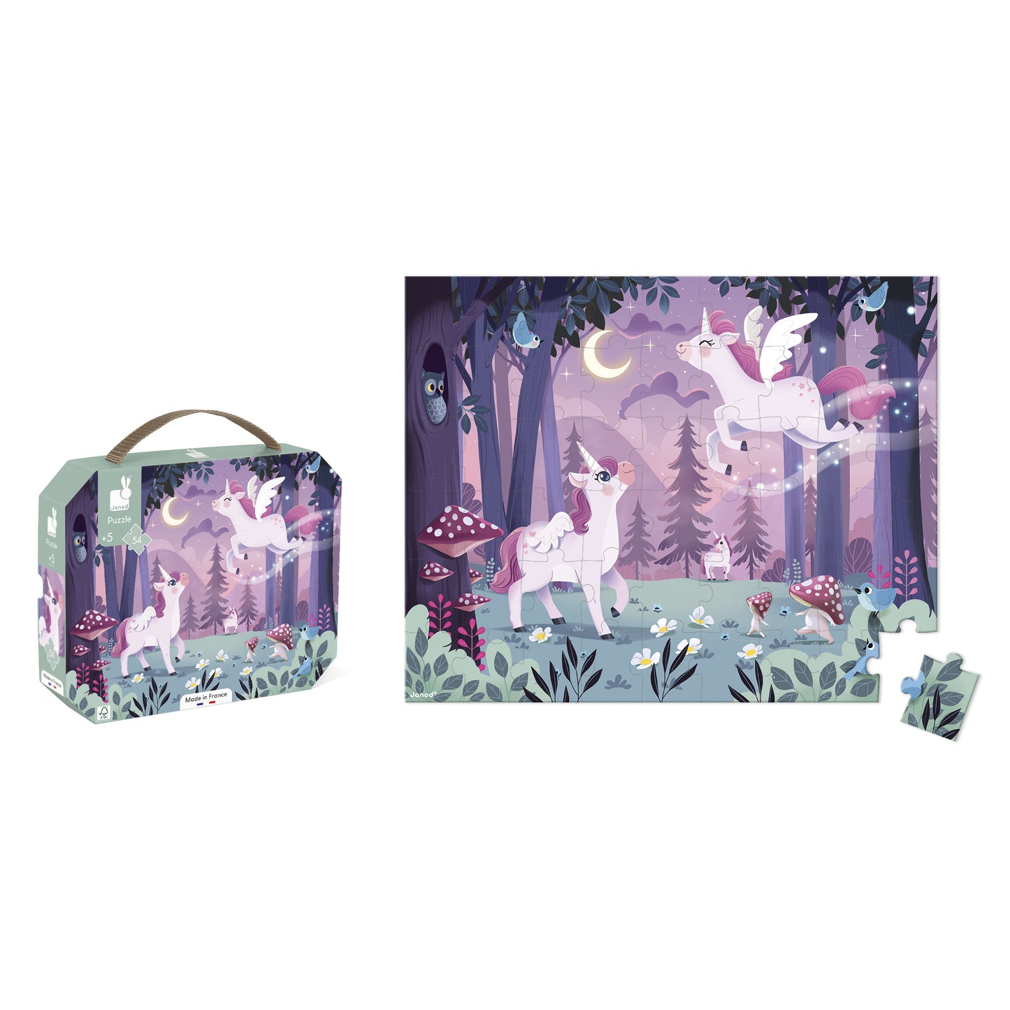 Puzzle Unicornios 54 piezas - Janod
