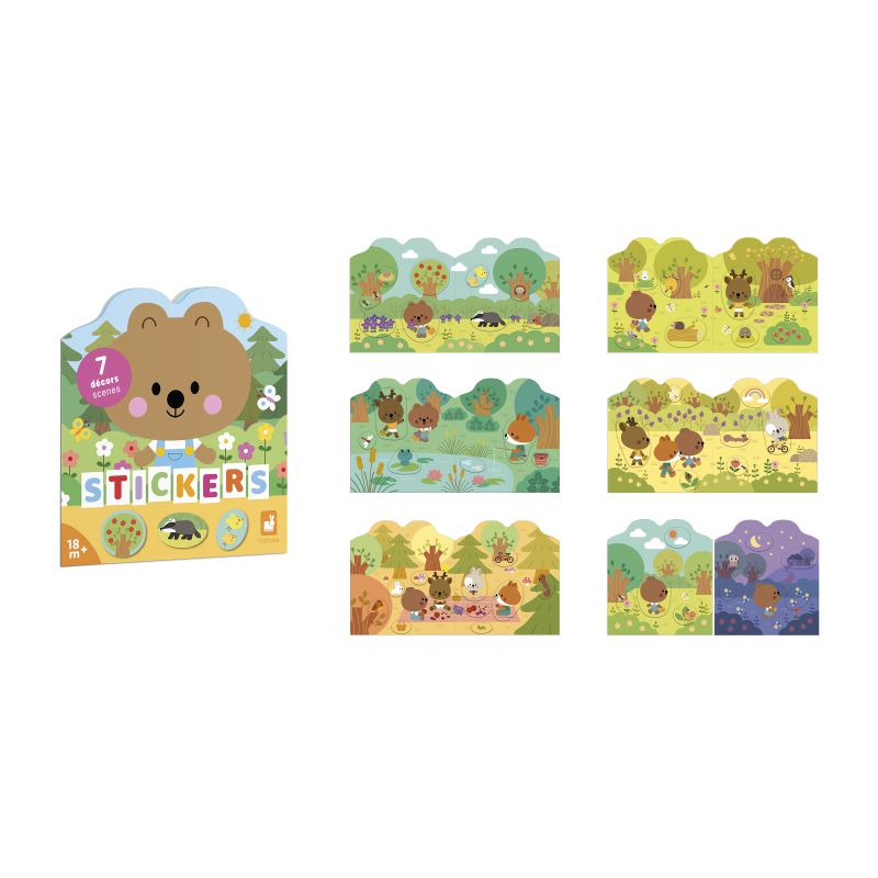 Cuaderno de pegatinas, El Bosque - Janod