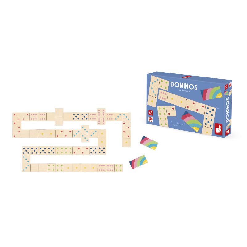 Dominó de madera, Rainbow - Janod