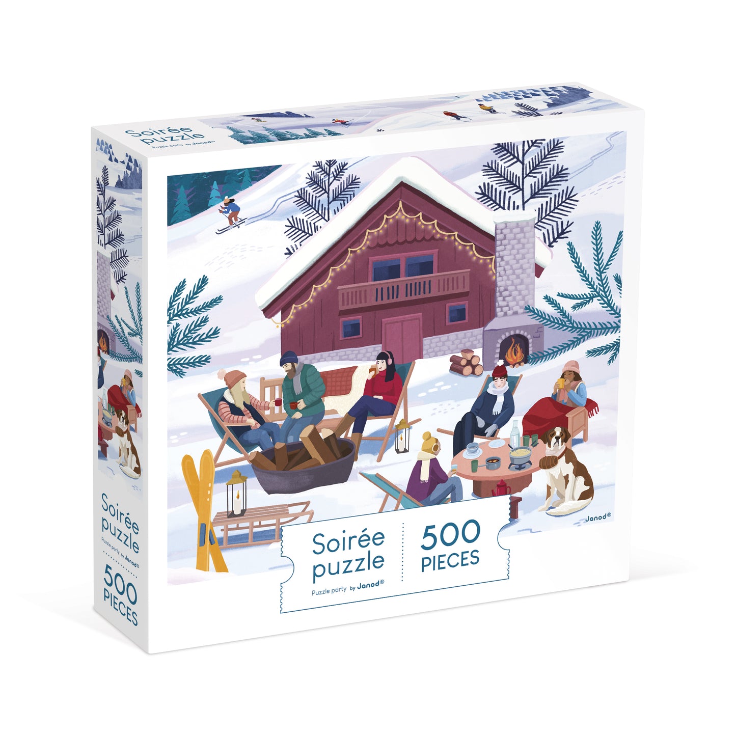 Puzzle Invierno en la montaña 500 pìezas - Janod