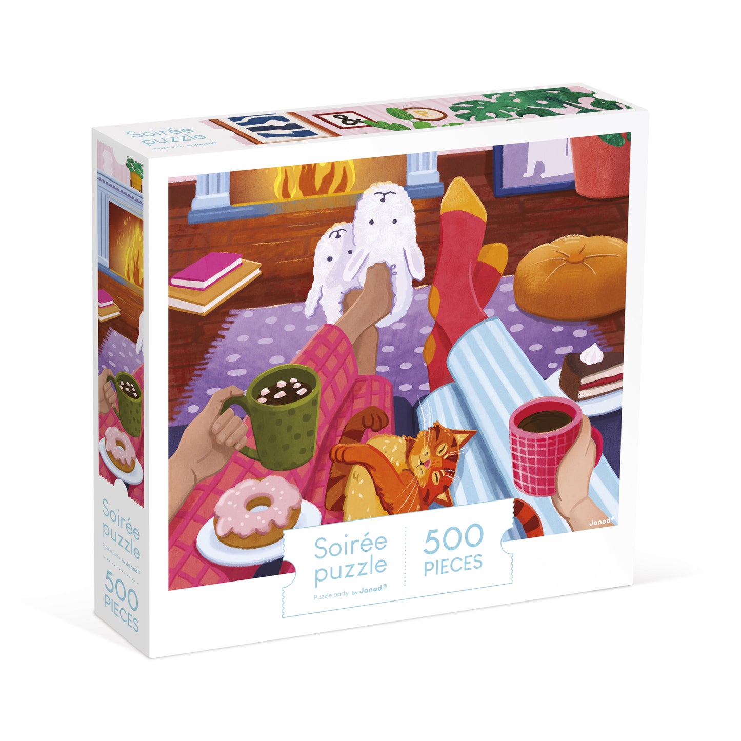 Puzzle Noche junto al fuego 500 pìezas - Janod