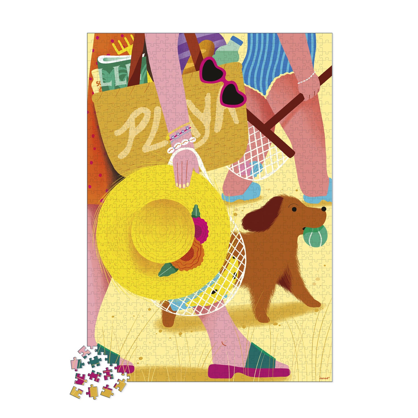 Puzzle Escapada a la playa 1000 piezas - Janod