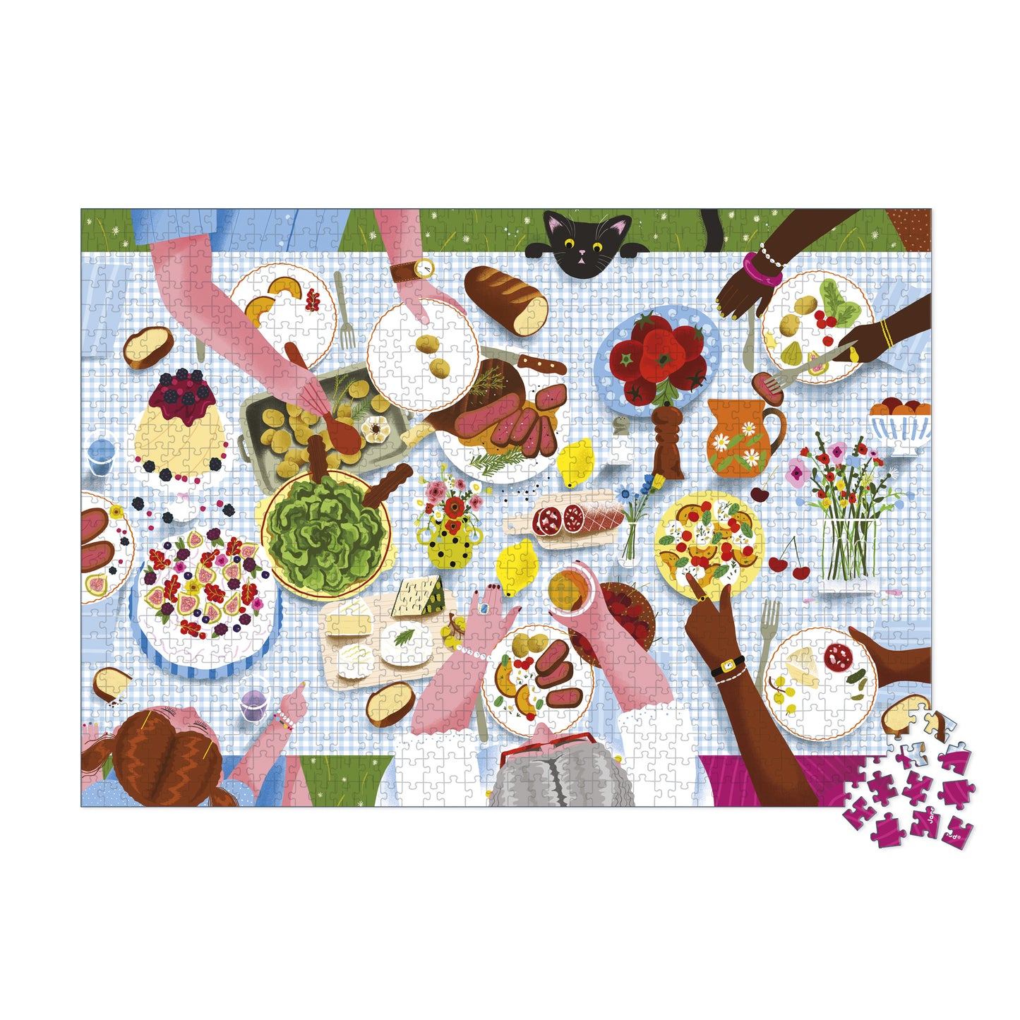 Puzzle Comida familiar 1000 piezas - Janod