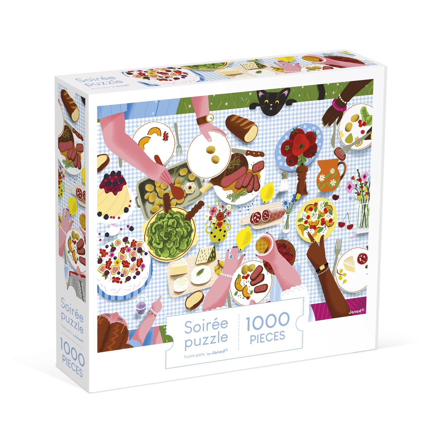 Puzzle Comida familiar 1000 piezas - Janod