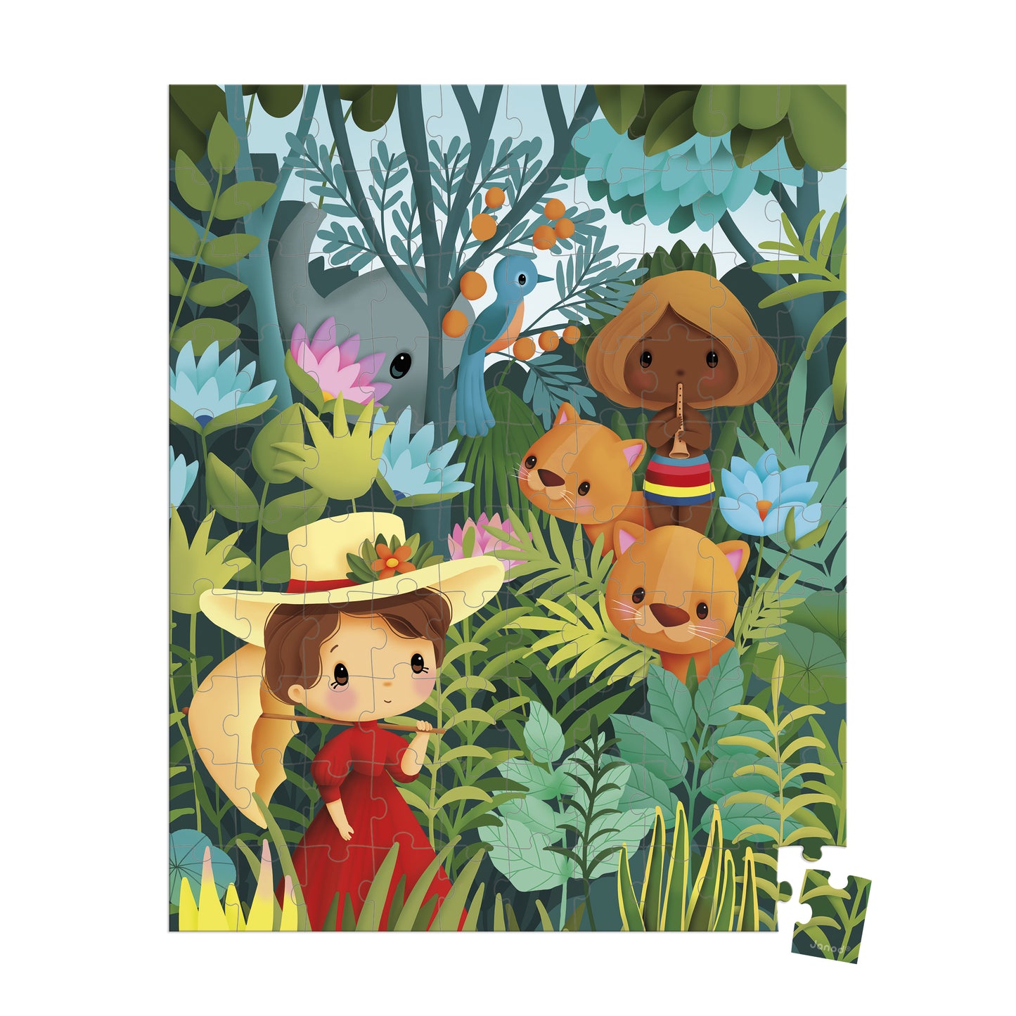 Puzzle inspirado en Rousseau 100 piezas - Janod