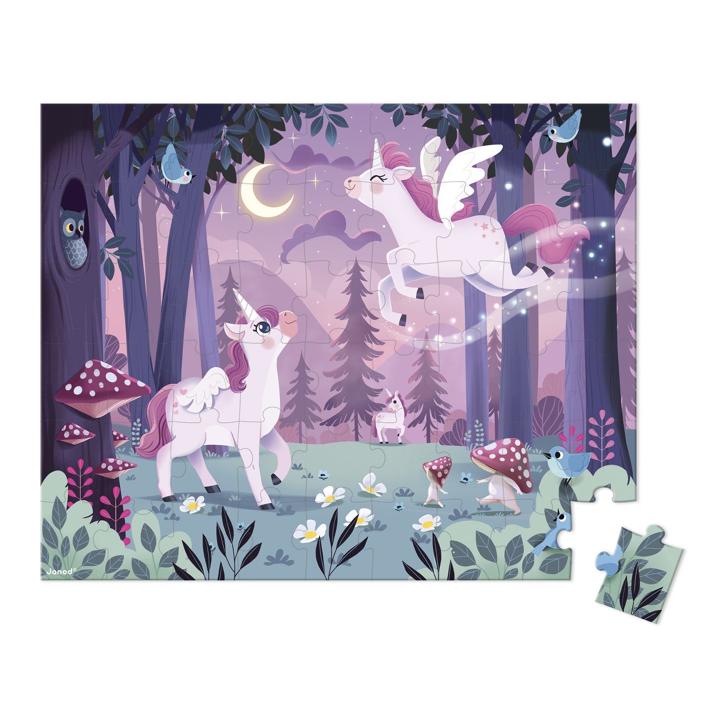 Puzzle Unicornios 54 piezas - Janod
