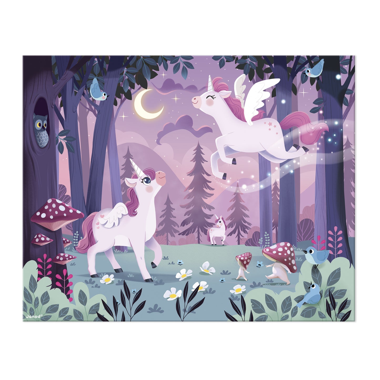 Puzzle Unicornios 54 piezas - Janod
