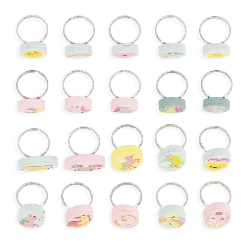 20 anillos ajustables, Unicornios - Janod