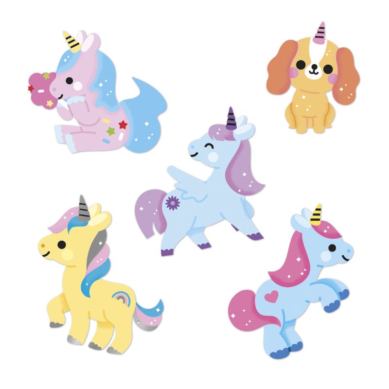 100 pegatinas, Unicornios - Janod