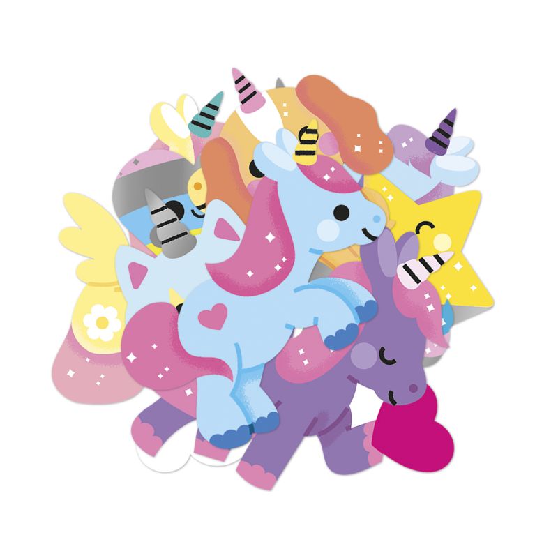 100 pegatinas, Unicornios - Janod