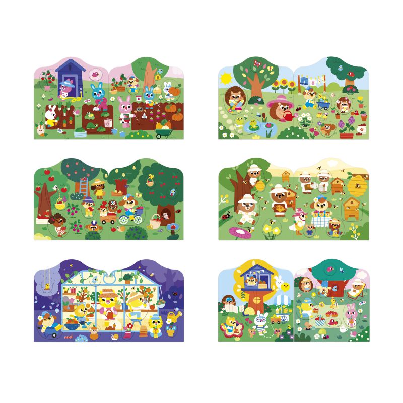 Cuaderno de pegatinas, El Jardín - Janod