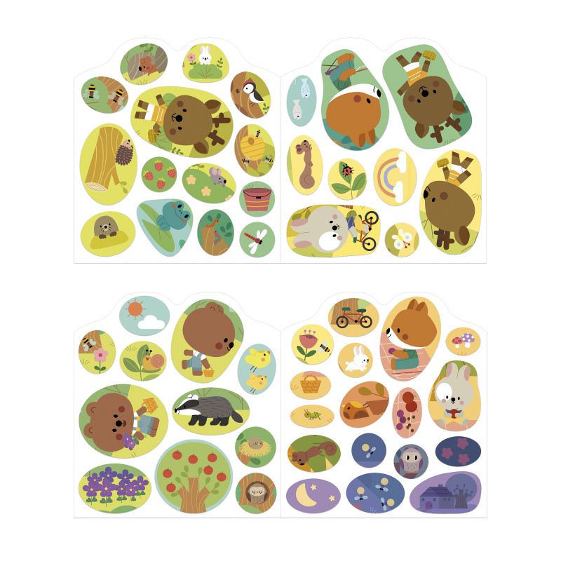 Cuaderno de pegatinas, El Bosque - Janod