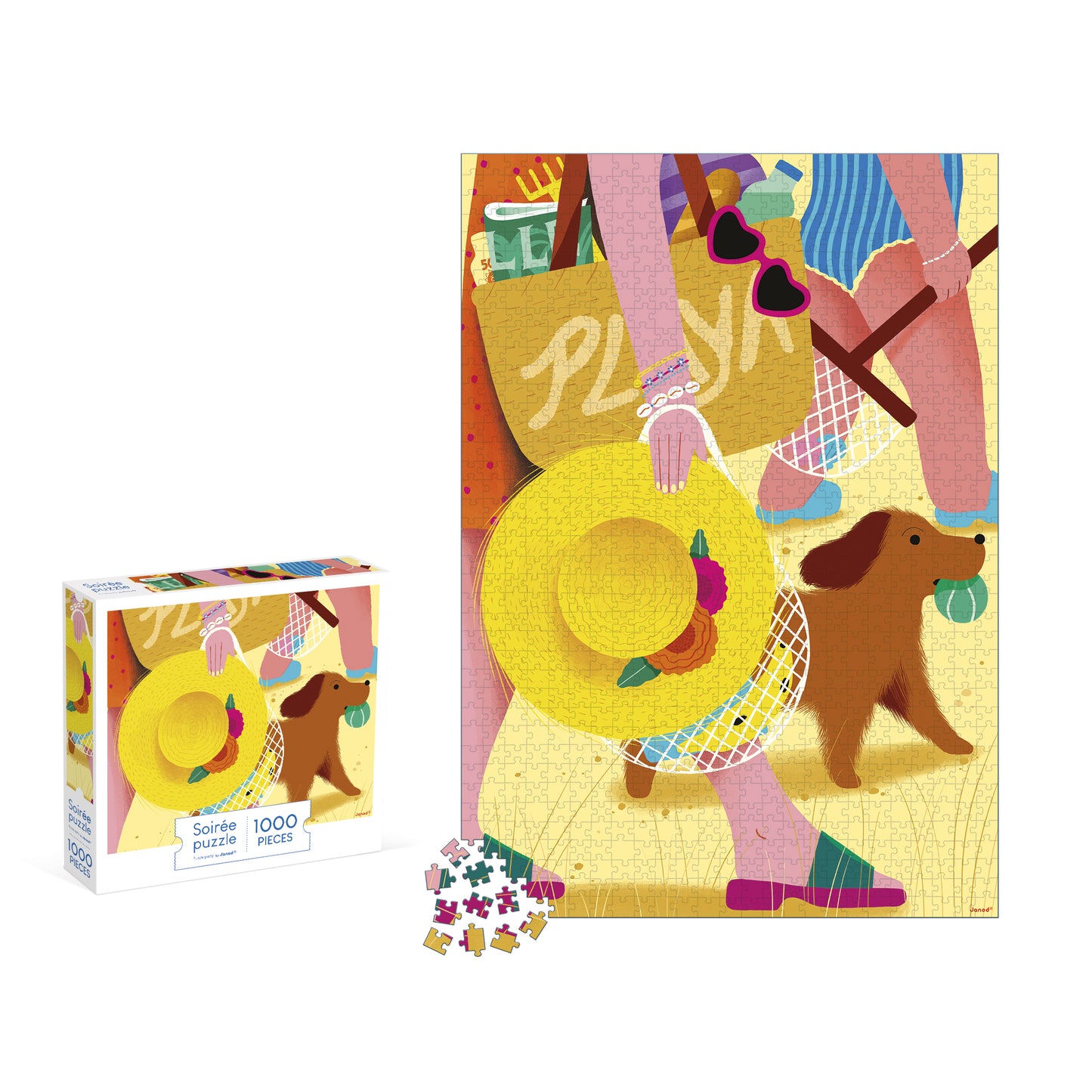 Puzzle Escapada a la playa 1000 piezas - Janod