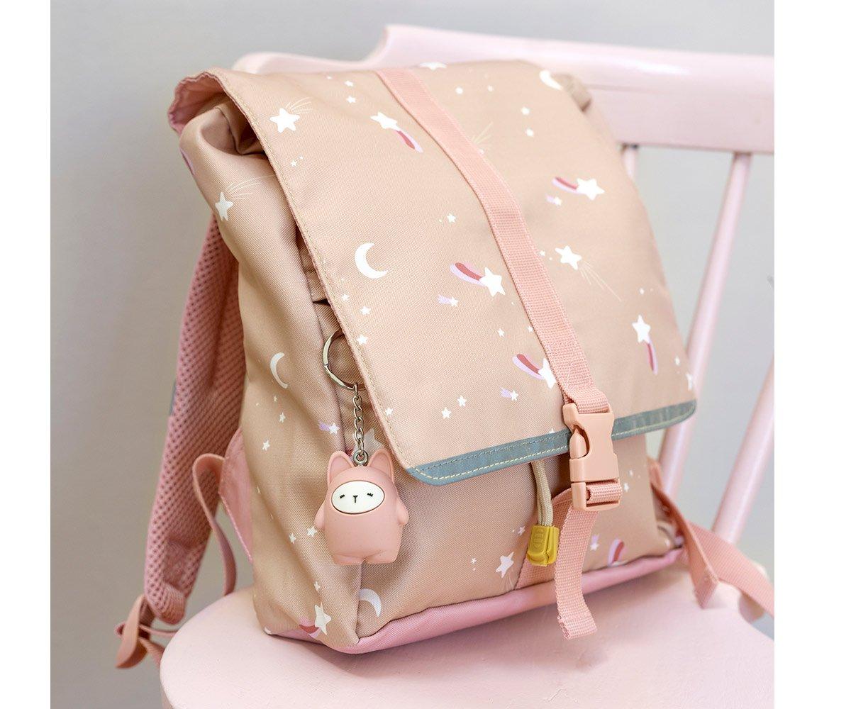 Mochila Escolar Pequeña Shooting Star Caramel Fabelab