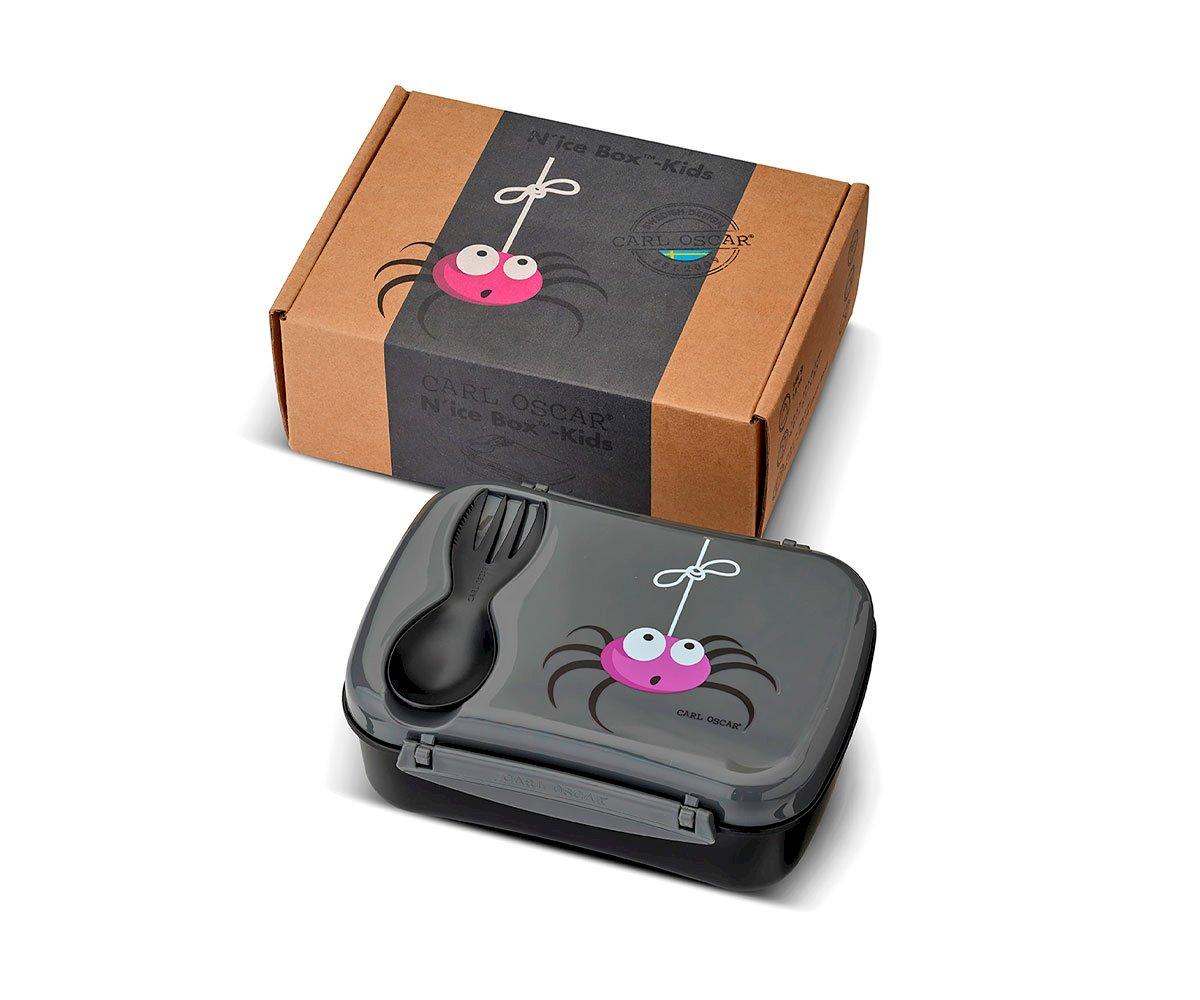 Caja de Almuerzo N'ice Box Kids Araña Grey - Carl Oscar