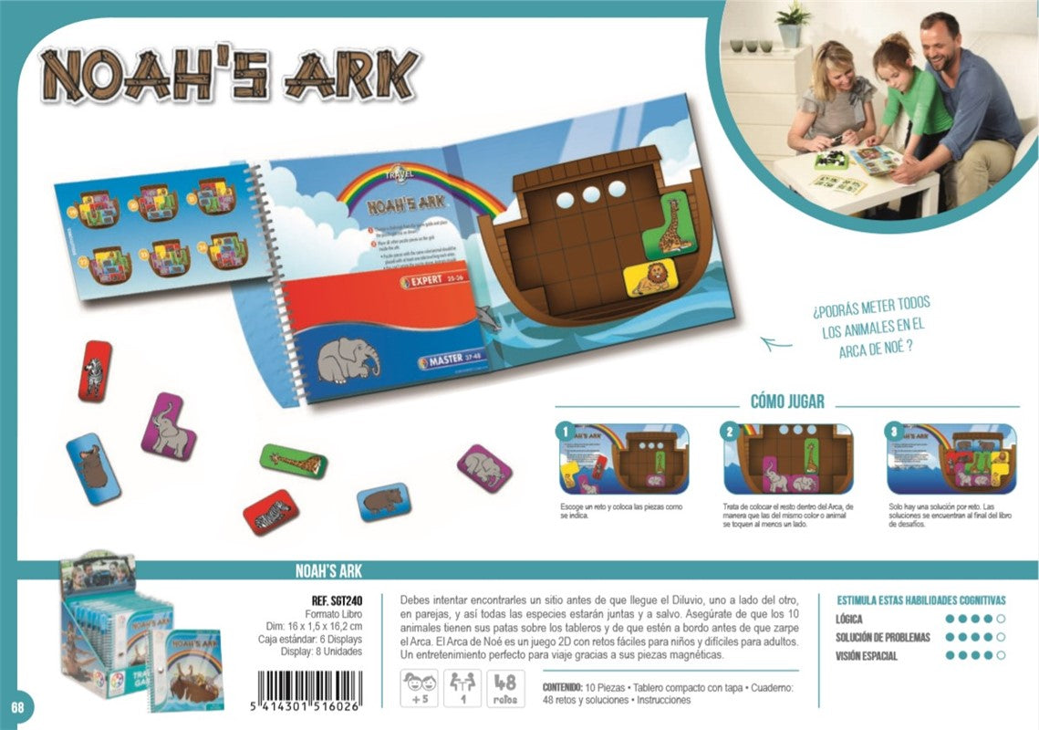 Noah´s Ark, juego de lógica magnético - Smart Games