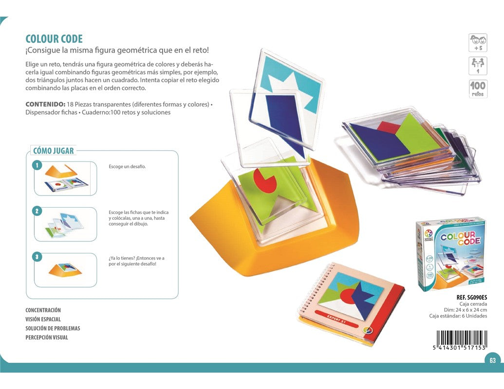Colour Code, juego de lógica - Smart Games