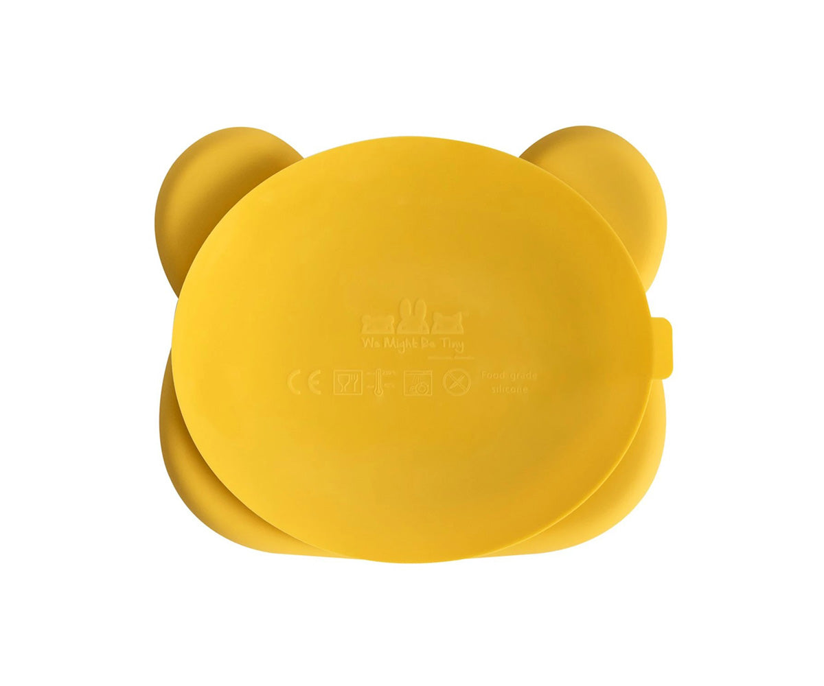 Plato con Ventosa Oso Amarillo