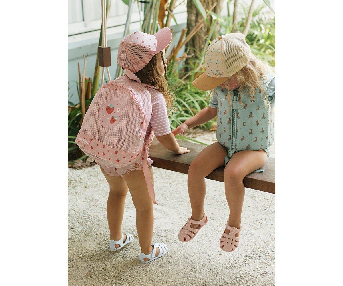 Mochila Infantil Antiarena Strawberries - Monnëka