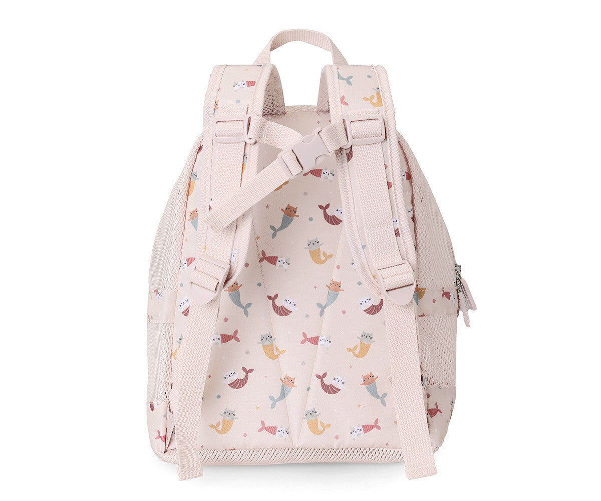 Mochila Infantil Antiarena Mermaid Cats - Monnëka