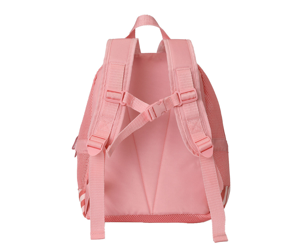 Mochila Infantil Antiarena Stripes Bloom & Blush - Monnëka