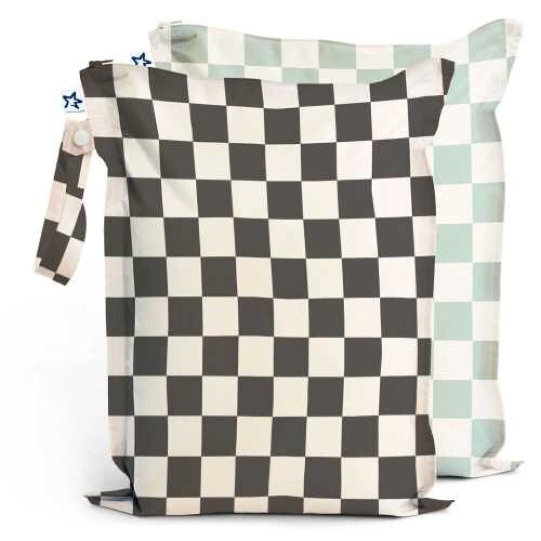 Bolsas impermeables pack 2, negro y menta - Tiny Twinkle