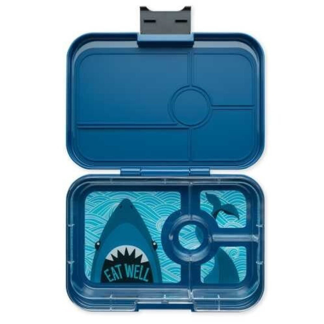 Yumbox Tapas 4 compartimentos, Blue - Tiburón