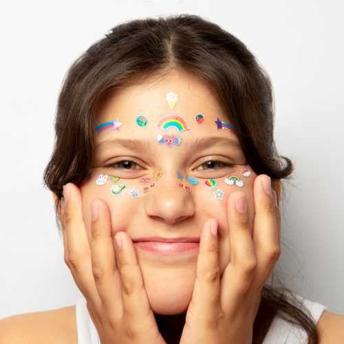 Pegatinas para cara Kawai - Omy