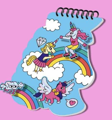 Libreta de pegatinas, Unicornio - Omy