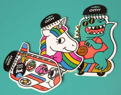 Libreta de pegatinas, Unicornio - Omy