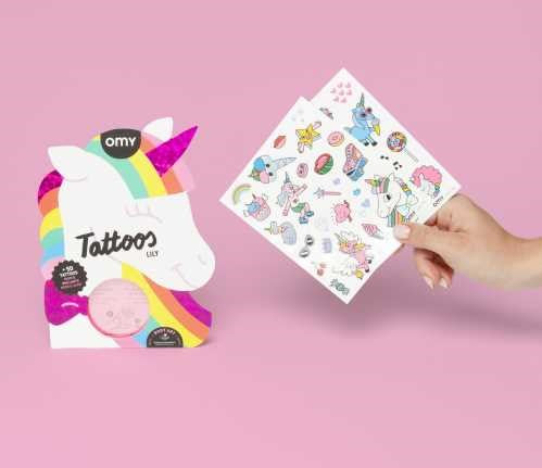 Tattoos Unicornio Lily - Omy