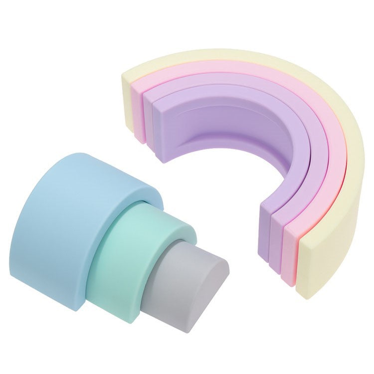 Arcoíris pastel silicona 7 piezas - Miwis