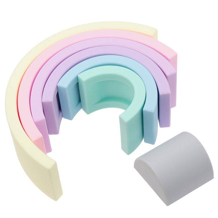 Arcoíris pastel silicona 7 piezas - Miwis