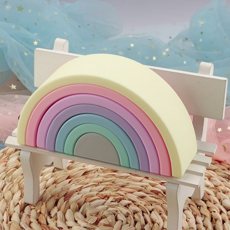 Arcoíris pastel silicona 7 piezas - Miwis