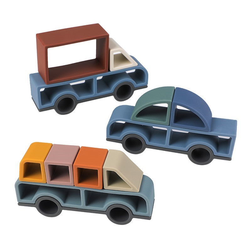 Set vehículos de silicona 14 piezas - Miwis