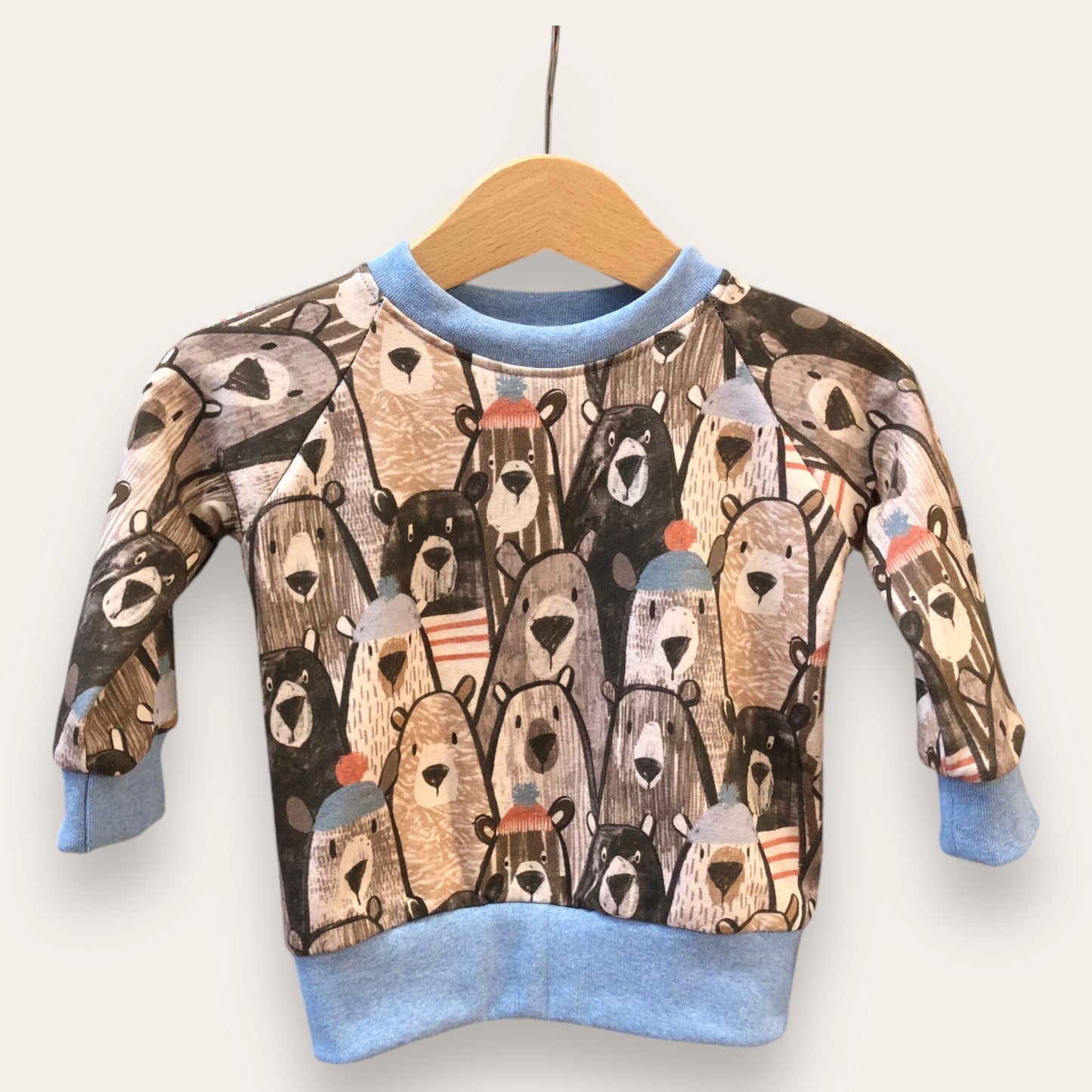 Sudadera y pantalón Osos con azul