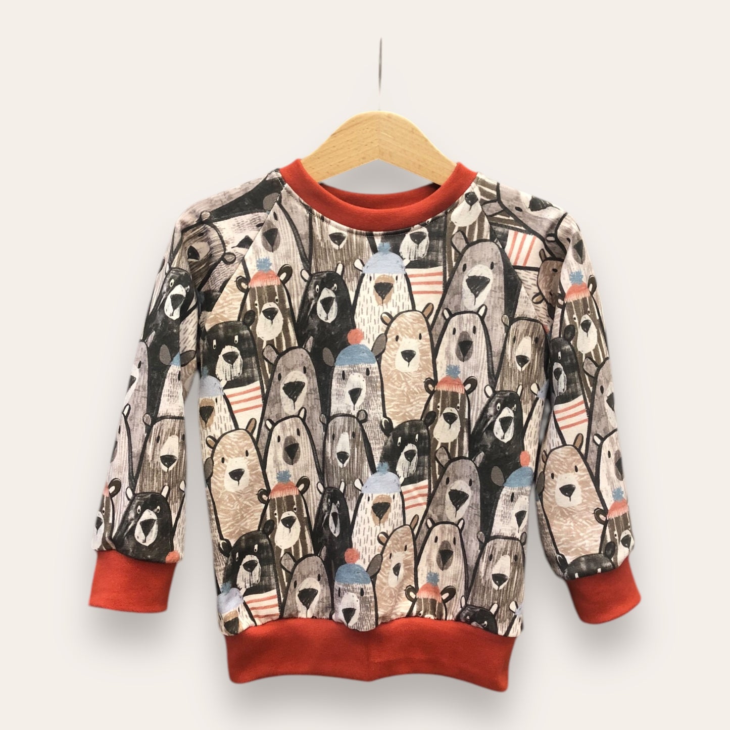 Sudadera Osos con terracota