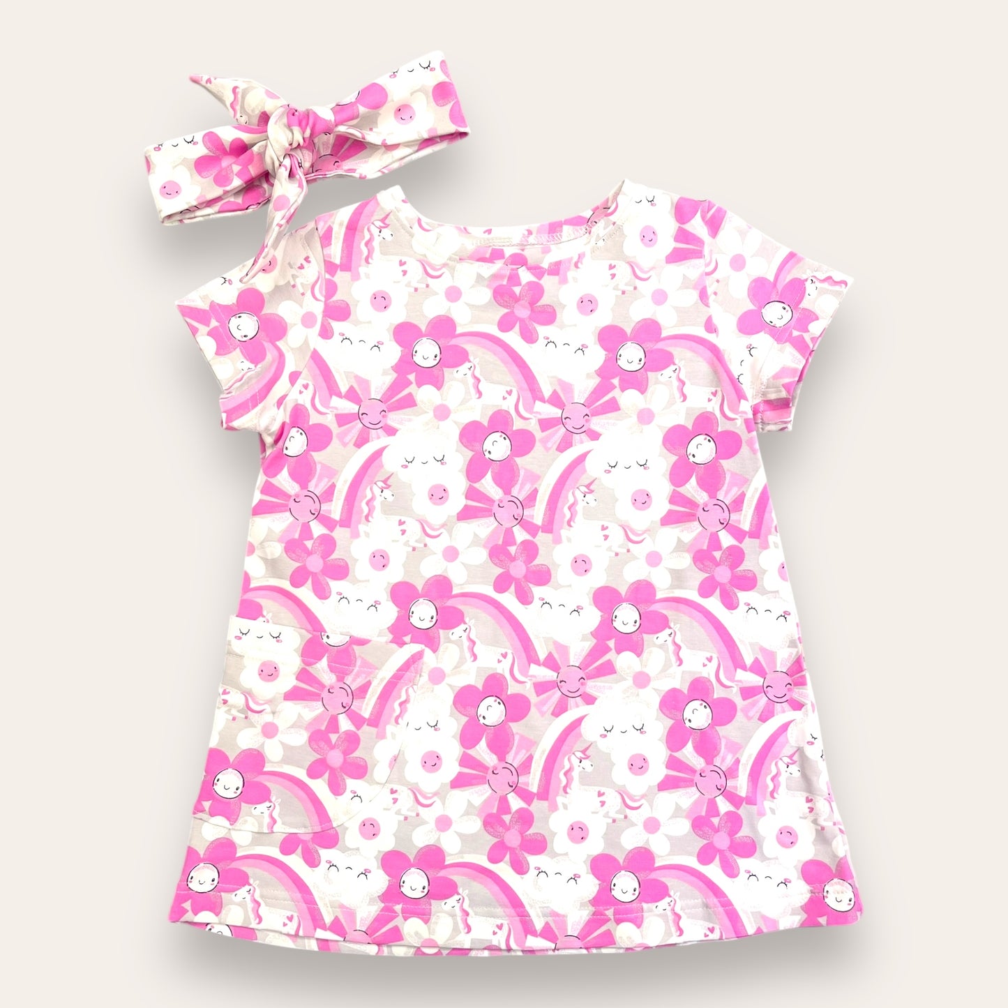 Vestido Unicornios cambia de color con el sol - Kurmi Kids